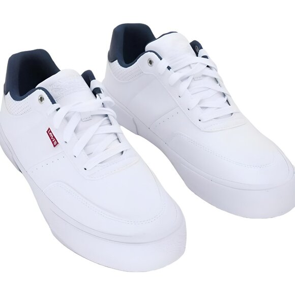 Levis Men Munro Retro Low-Top Sneakers White Navy US 10.5M main image 5